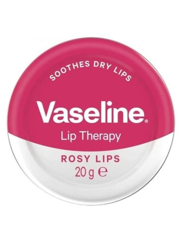 Vaseline Lip Therapy Rosy Lips Pink Lip Balm, Rose Oil, Almond Oil, SPF 15, 20g