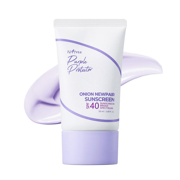 Isntree Onion Newpair Sunscreen Cream SPF 40 PA+++ Purple Tone-Up 50ml