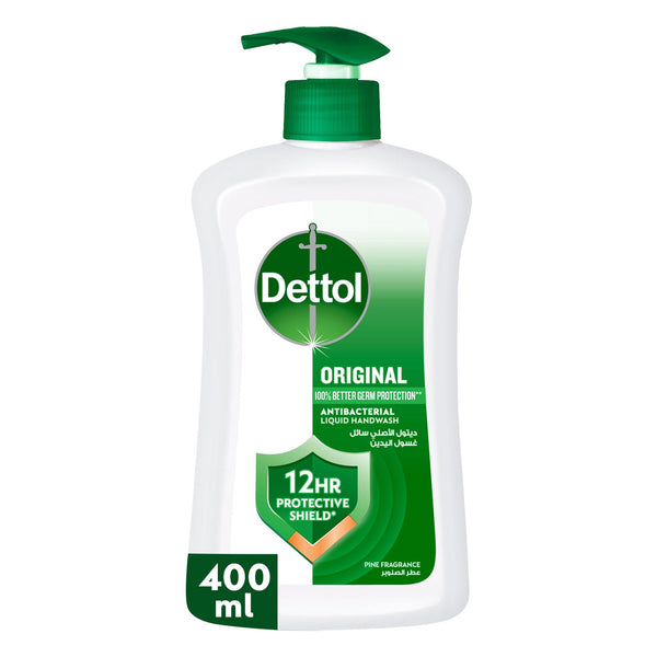Dettol Original Liquid Handwash Pump Pine Scent pH Balanced 400ml