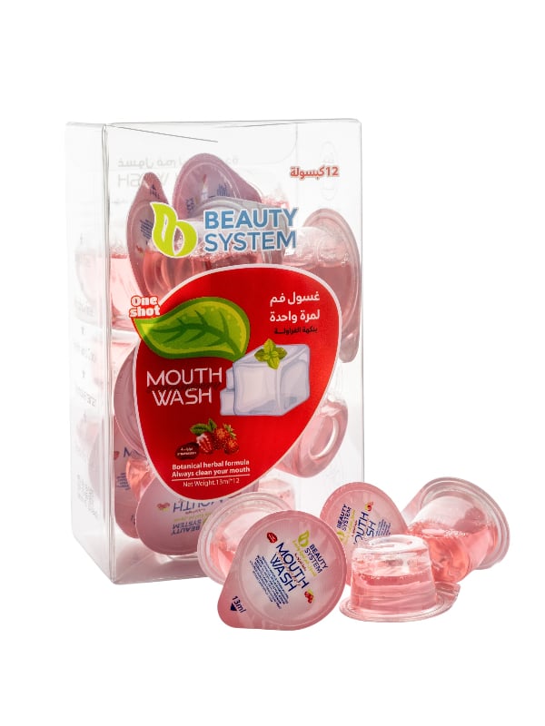 Beauty System Mouthwash Capsules Strawberry Flavor 13 ml x 12