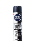 Nivea Invisible Black & White Deodorant Spray for Men 48-Hour Odor Protection 150ml