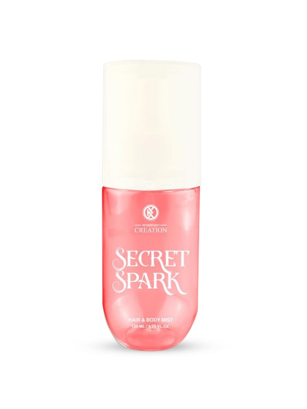 Creation Secret Spark Hair and Body Mist Spray, Citrus and Woody Scent, 120ml