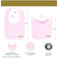 Luqu 3 Bibs Set Soft Washable Adjustable Pink