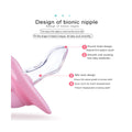 Luqu Flat Head Silicone Pacifier Pink
