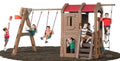 Step2 Adventure Lodge Play Centre with Slide, Swings, Climbing Wall and Rope