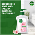 Dettol Skincare Liquid Handwash Pump Rose & Sakura Blossom Scent 200ml