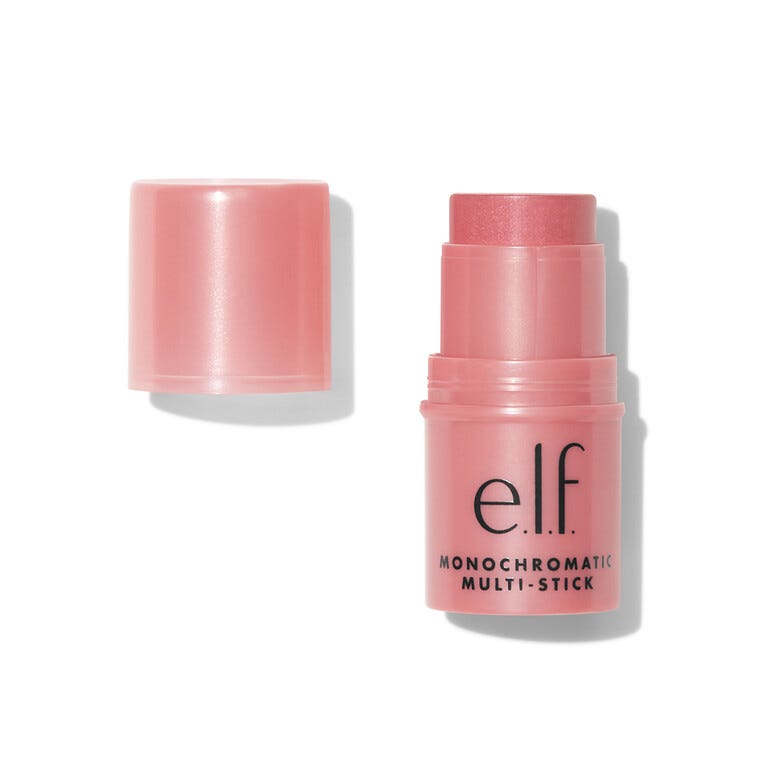 e.l.f. Monochromatic Multi Stick Cream-to-Powder Blush, Dazzling Peony
