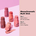 e.l.f. Monochromatic Multi Stick Cream-to-Powder Blush, Dazzling Peony