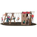 Step2 Adventure Lodge Play Centre with Glider, Swings, Climbing Wall, Slide and Hoop