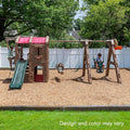 Step2 Adventure Lodge Play Centre with Glider, Swings, Climbing Wall, Slide and Hoop