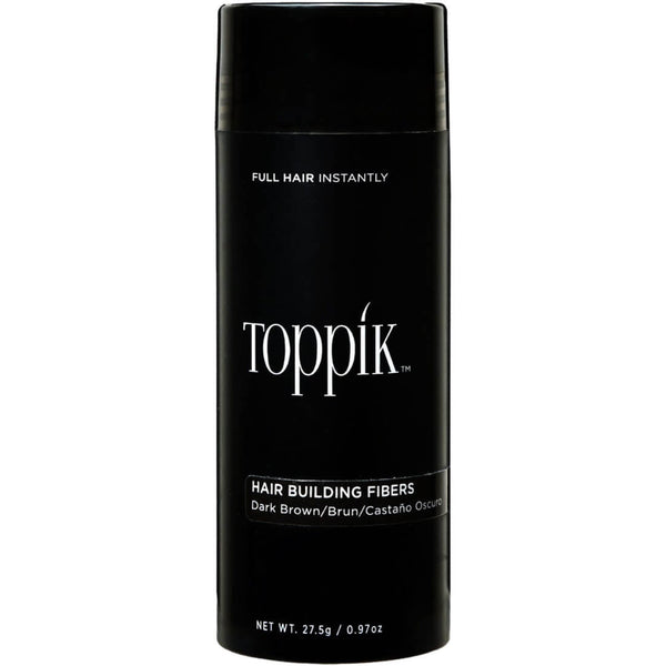 Toppik Hair Building Fibres Powder for Fine or Thinning Hair, Dark Brown, 27.5 g
