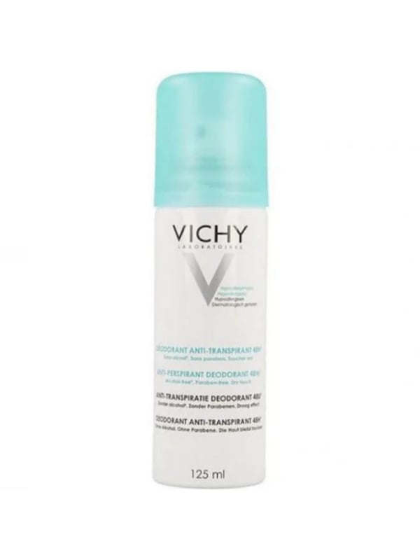 Vichy Sensitive Skin Deodorant Roll-On Clinical Strength Sweat Protection 48 Hours 125 ml