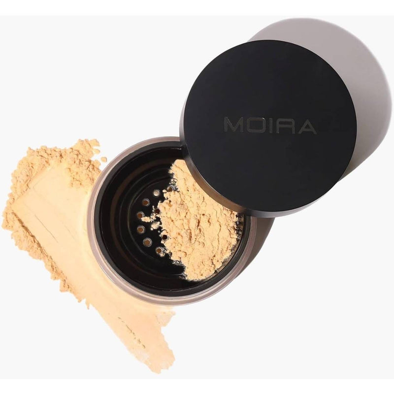 Moira Loose Setting Powder Matte Finish Collagen Vitamin E 002 Banana