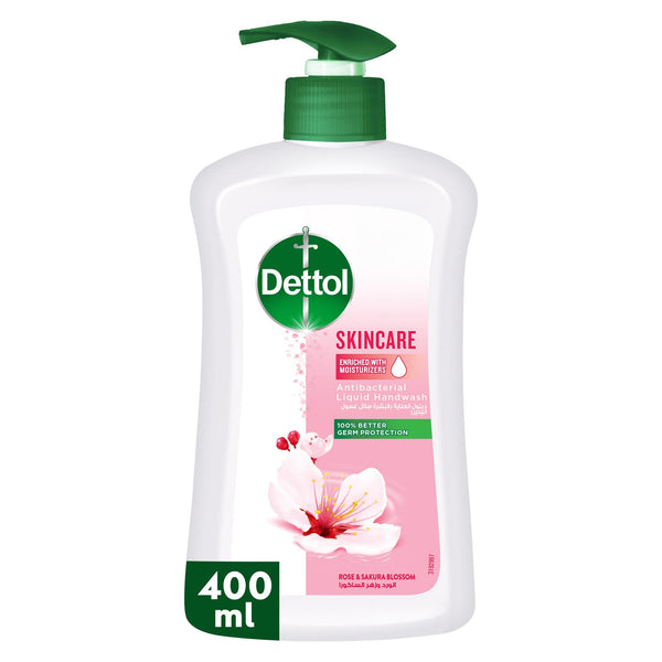 Dettol Skincare Liquid Handwash Pump Rose & Sakura Blossom 400ml