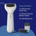 Amope Pedi Perfect Electronic Foot File Extra Coarse Diamond Roller Dual Speed