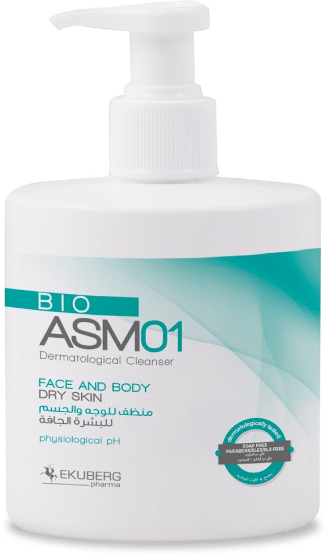 Bio ASM 01 Dermatological Cleanser Liquid Face and Body Cleanser Neem, Lactic and Coconut Oils 300 ml