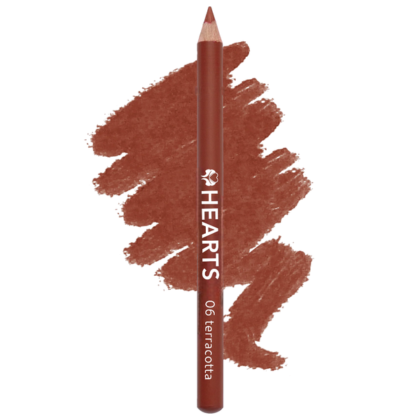 Hearts Lip Liner Soft Texture Long-Lasting Terracotta 06