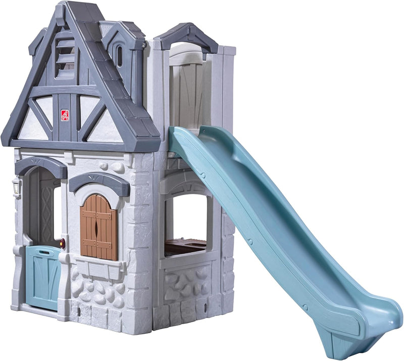 Step2 Enchanting Adventures 2-Story Playhouse with Slide and Kitchenette