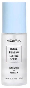 Moira Hydra Priming Setting Spray Fine Mist Dewy Finish Cucumber Aloe Vera
