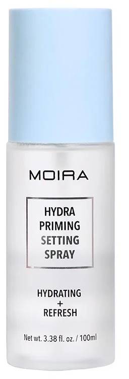 Moira Hydra Priming Setting Spray Fine Mist Dewy Finish Cucumber Aloe Vera