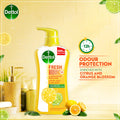 Dettol Fresh Shower Gel & Body Wash Citrus Orange Blossom with Puff