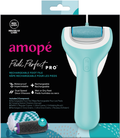 Amope Pedi Perfect Pro Electronic Foot File, Rechargeable Waterproof Callus Remover, Dual Speed with 3 Roller Heads