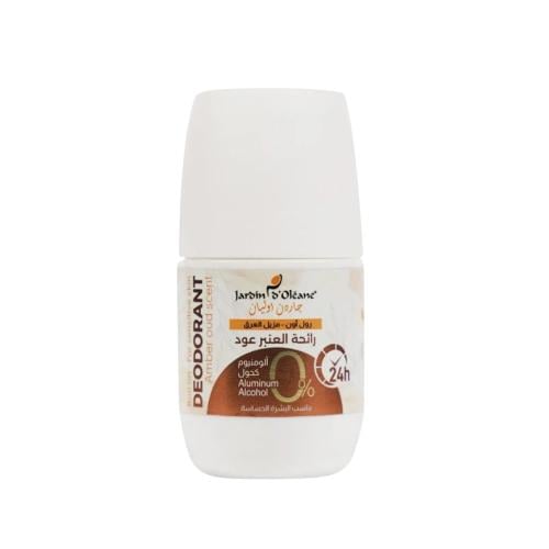 Jardin d'Oleane Amber & Oud Roll-On Deodorant Alcohol-Free Quick-Drying 60ml