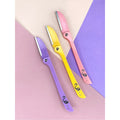 Flamigo Eyebrow Razor 3 Pieces Japanese Stainless Steel Safety Guard