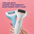 Amope Pedi Perfect Foot File Refills Regular & Ultra Coarse Diamond Roller Heads 2 Count