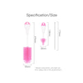 Luqu 3N1 Silicone Bottle Brush Set Pink, Long Handle Food-Grade Silicone