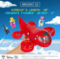 Among Us Airship Play Set with 3 Exclusive Collectible Crewmate Figures