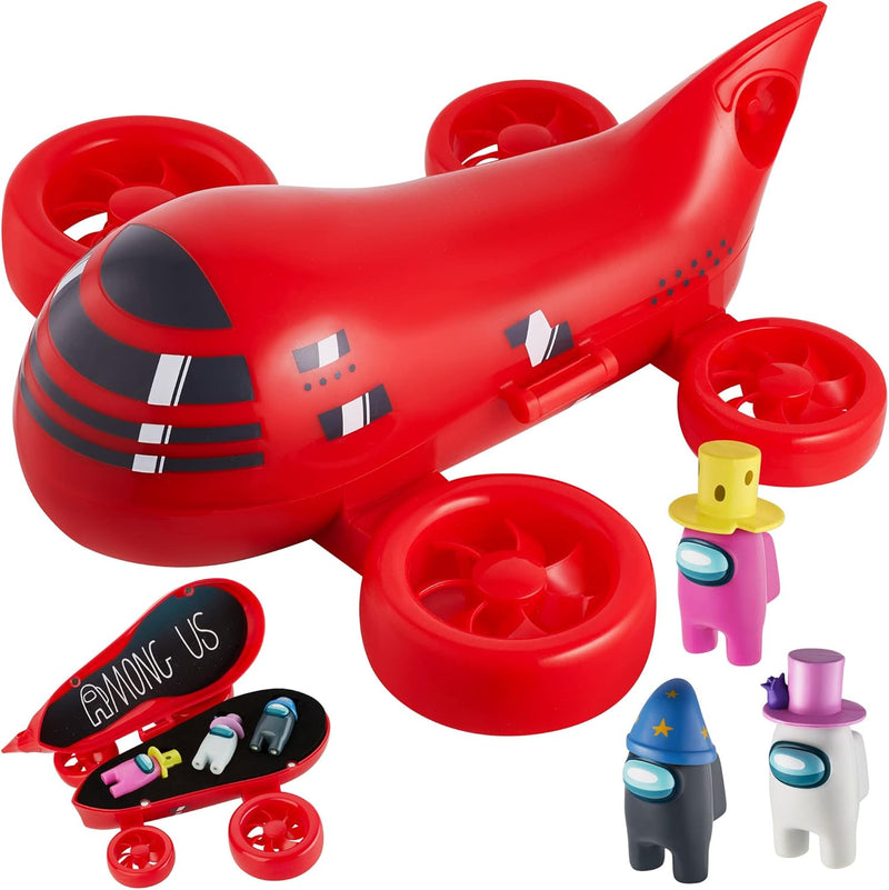 Among Us Airship Play Set with 3 Exclusive Collectible Crewmate Figures