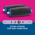Amope Pedi Perfect Foot File Refills Extra Coarse Diamond Roller Heads, 2 Count