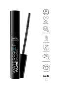 Pastel ProFashion Intense Waterproof Mascara, Volumizing Black Formula, 12 ml