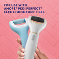 Amope Pedi Perfect Foot File Refills Ultra Coarse Diamond Roller Heads 2 Count