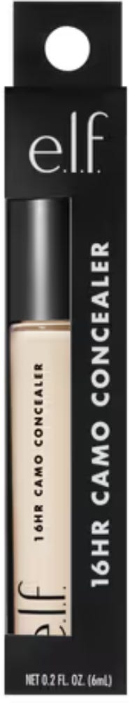 e.l.f. 16HR Camo Concealer Liquid Matte Full Coverage Light Ivary 0.2 oz