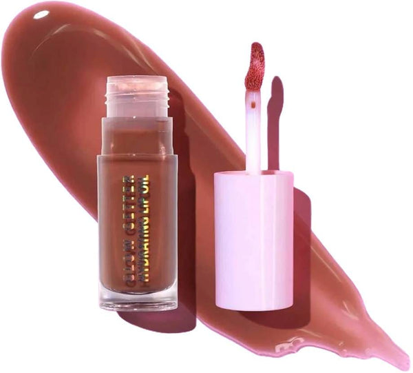 Moira Glow Getter Hydrating Lip Oil Gloss, Apricot, Coconut and Jojoba Oils, 002 Let's Cuddle, 1 Pc