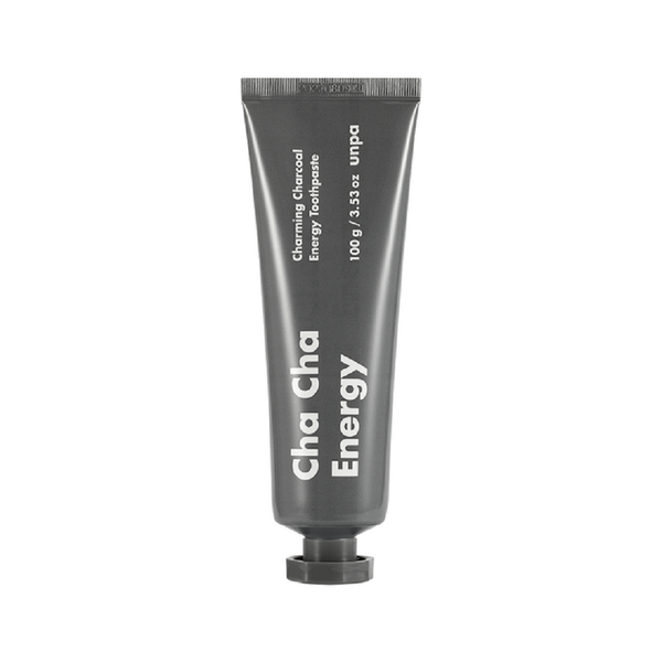 unpa Cha Cha Energy Charcoal Toothpaste, Stain-Removing Fresh Breath Formula, 100 g