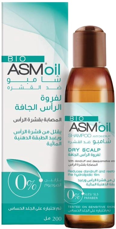 Bio ASM Oil Shampoo Liquid Scalp-Cleansing Formula Tea Tree Oil Dry Scalp 200 ml