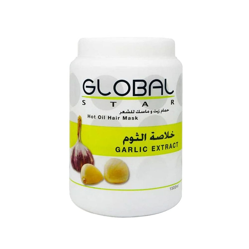 Globalstar Garlic Extract Hot Oil Hair Mask for Hair, 1500 ml