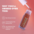 Moira Glow Getter Hydrating Lip Oil Glossy Berry Tint 005 Berry 1 Pc
