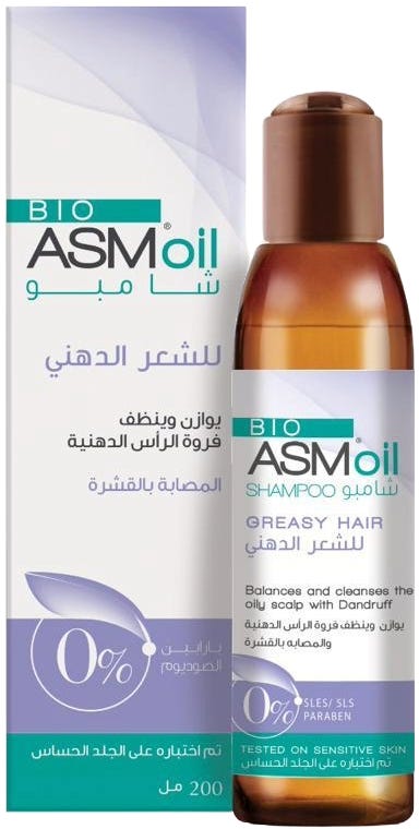 Bio ASM Oil Shampoo Liquid Scalp-Cleansing Formula for Oily Hair 200 ml