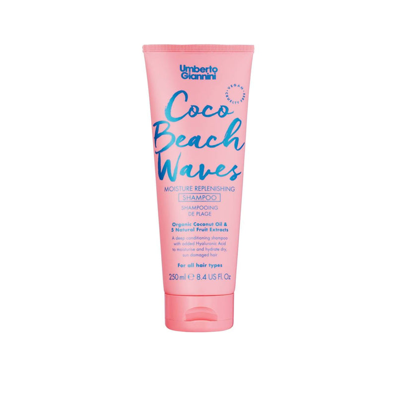 Umberto Giannini Coco Beach Waves Moisture Shampoo Sulphate-Free Coconut & Hyaluronic Acid 250ml