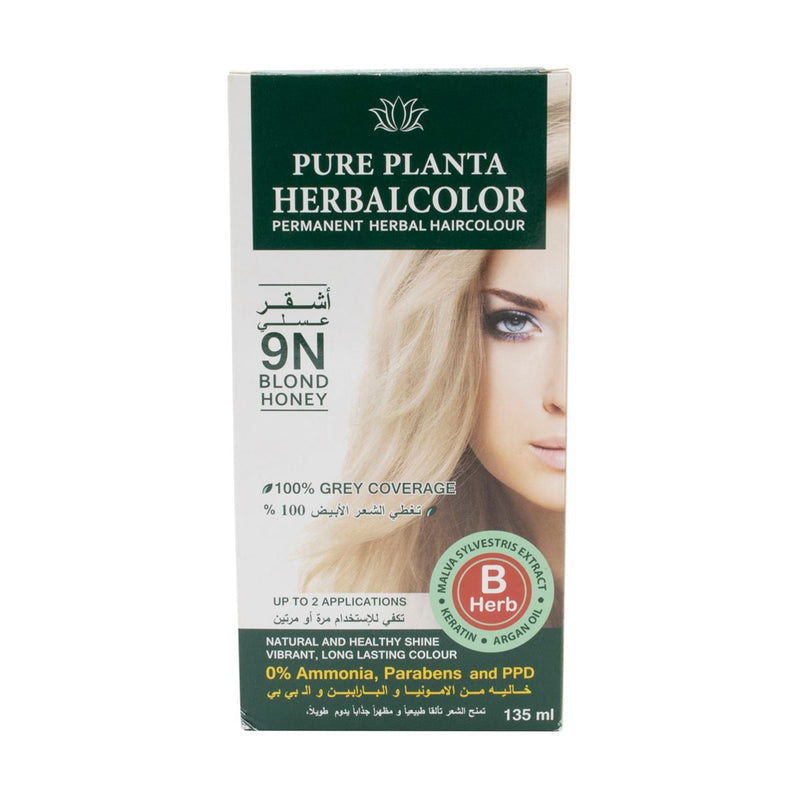 HERBATINT Herbal Hair Color Gel 9N Blond Honey Ammonia-Free Permanent 135 ml