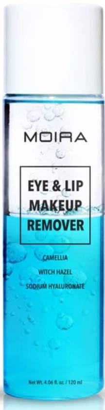 Moira Eye & Lip Makeup Remover Liquid with Camellia Extract, Witch Hazel & Hyaluronic Acid, 120 ml