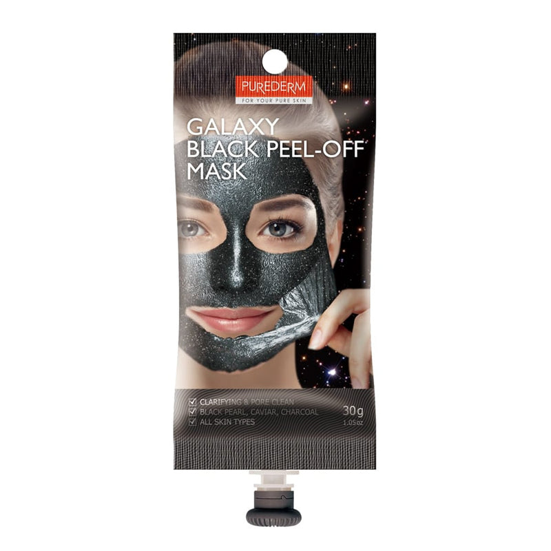 PUREDERM Galaxy Black Peel-Off Face Mask with Active Charcoal