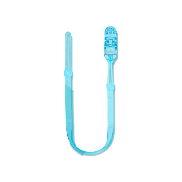Luqu Silicone Pacifier Holder with ABS Clip, Blue