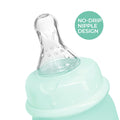 Luqu Glass Baby Bottle Silicone-Coated Borosilicate Glass Blue 60ml