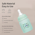 Luqu Glass Baby Bottle Silicone-Coated Borosilicate Glass Blue 60ml