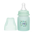 Luqu Glass Baby Bottle Silicone-Coated Borosilicate Glass Blue 60ml